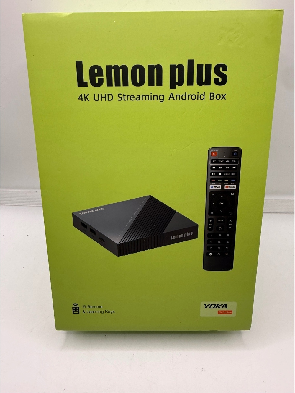 Lemon Plus 4K UHD Streaming Android Box with Remote